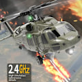 Miniatyrbillede 3 af 4: QU/Helikopter Fjernstyret indendørs Mini Helikopter Legetøj, Fjernstyret Rc Helikopter, Fly, Gave Grøn