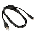 Miniatyrbilde 1 av 5: \"QD\" 1,5 m 10-pinners USB-datakabel for Sony VMC-15FS digitalt videokamera Handycam
