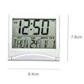Miniatyrbild 2 av 5: \"QD\" Digital Reseväckarklocka - Vikbar Kalender Temperatur Timer LCD Klocka Väderprognos Klocka B