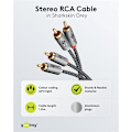 Pikkukuva 2 / 4: Stereo RCA-kaapeli, 1 m_qq
