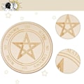 Miniatyrbillede 2 af 2: /QD/Træplade til Spådom - Pentagram