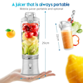 Miniatyrbillede 4 af 5: QU.Bærbar blender mixer 600ML Elektrisk Juicer Frugt Mini Blender 6 Blade Til Shakes og Smoothies Juicer Sport Udendørs Rejse