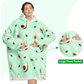 Miniatyrbillede 2 af 5: /QUN/ Fleece trøjer til kvinder, oversized hættetrøjer til piger, superbløde fleece trøjer3-