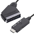 Miniatyrbild 4 av 5: \"QD\" SCART till HDMI-omvandlare SCART till HDMI-adapter Video Ljud-omvandlare Videokabel