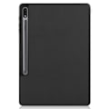 Miniatyrbillede 4 af 4: \"QD\" Slim Fit Cover Fodral Til Samsung Galaxy Tab S7 Plus / S8 Plus - Sort