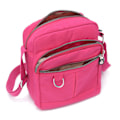 Miniatyrbillede 4 af 5: QD-2 stk Sorte og røde afslappede nylon tasker Håndtaske Skuldertaske Vandtæt Crossbody-taske til kvinder