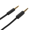 Miniatyrbillede 3 af 5: QU/Gaming Headset Kabel Vævede Hovedtelefoner Ledning med Lydstyrkekontrol og Mute-switch til Logitech G Pro G Pro X G433 G233 Sort