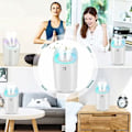 Miniatyrbillede 4 af 4: QQU-Luftfugter til soveværelse, USB 3L luftfugter med 2 sprayhuller, op til 24-48 timers kontinuerlig drift til hjemmet, yoga, kontor