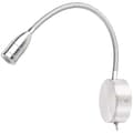 Lunartec Svanhalslampa LED Sänglampa Svanhals Väggmontering 3W Kallvit []