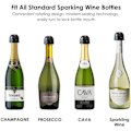 Miniatyrbillede 3 af 5: Champagne / Vinkork - Vakuumforsegler - Stopper Sort Sort_QF