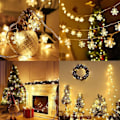 Miniatyrbilde 5 av 5: LED-lysslynger, SumorRui LED snøfnugg lysgardin for juledekorasjon, 5 meter 40 LED lysslynge for innendørs, hall,