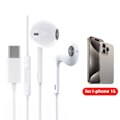 Pikkukuva 1 / 5: [QD] Fonken langalliset kuulokkeet iPhone 15 Pro Maxille, in-ear-kuulokkeet, tyyppi C -liitin mikrofonilla, bassostereokuulokkeet, ei Bluetooth