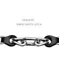 Miniatyrbilde 3 av 5: Kompatibelt med Xiaomi Mi Band 8 Armbånd, Utbyttebånd Åpen Design Rustfritt Stål Ring Lærkjede Belte Pustende Elegant Armbånd for Kvinner Black Silver