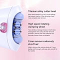 Miniatyrbillede 3 af 5: QD-Smooth Glide Epilator Hårfjerning Ansigt Krop og Ansigts Epilator