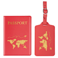 Miniatyrbilde 1 av 5: QQX.Passholder Bagasjelapp, Passholder og Sett for par Bryllupsfest Bryllupsreiser ed red