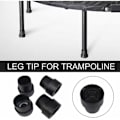 Miniatyrbillede 4 af 4: QU/10 Pak Nem-Installations Skridsikre Trampolinbenhætter i Gummi - Kraftige Trampolintilbehør i Latex til 1\" Runde Ben - Sort