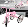 Miniatyrbild 1 av 3: QU/Rosa Look Leksak Trehjuling Modell Simulerad Design Trehjuling Prydnad Slitstark Legering DIY Leksak Trehjuling Prydnad för Samling