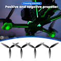 Miniatyrbild 4 av 5: \"QD\" 2 Par HQ Prop 7X4X3 Propeller 7040 POPO Prop 7 Tum 3-Bladig Propeller för RC DIY FPV Racing Drone