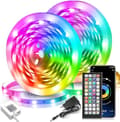 LED Strip 30 m, RGB LED Strip with Remote Control and App, Music Sync