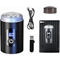 Miniatyrbilde 1 av 2: Sopami Mini Elektrisk Barbermaskin, Ny Hurtiglading Digitalt Display Mini Barbermaskin - All Plastic˜QD