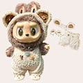 Miniatyrbilde 4 av 7: Labubu Eksklusivt Klesett Labubu Original Myk Merkevare Labubu Dukke Luksus Design_qd One piece climbing suit set