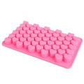 Miniatyrbillede 3 af 4: \"QD\" 3 stk. Is/Chokolade/Geléforme med 55 hjerter - Isform Rosa