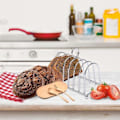 Miniatyrbillede 5 af 5: \"QD\" Rustfri Hesteskoformet Brødrister Display Hjemmekøkken Rister Udendørs Camping Picnic Brød Ristestativ Hjem Udendørs Køkken