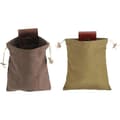 2-pack Foderpåsar, Vikbar Matkasse i Canvas, Svampplockarpåse för Vandring, Camping, Strandkammning