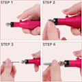 Miniatyrbild 5 av 5: 30 st Nagelborrdiamant Professionella Nagelborr Ta Bort Gel Akryl Nagelband Volframkarbid Nagelborr_qud Set 1