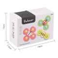 Miniatyrbilde 4 av 5: 3 stk Baby Sugekopper Snurrelker Fidget Spinner Badeleker Flerfargede˜QD