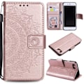 Miniatyrbillede 1 af 5: iPhone 7/8/SE (2020/2022) - Mandala Pung Etui - Rosaguld Rosaguld Rosaguld_QF