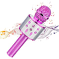 Miniatyrbillede 1 af 5: [QD] Rosa Karaokemikrofon med Bluetooth Sanglegetøj til Piger Fødselsdagsgaver til 9 10 11 12 År Gamle Børn Julegave