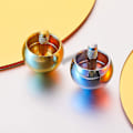 Miniatyrbilde 3 av 5: \"QD\" 2 stk. Topp Metall Flip Over Topp Gyroskop Rustfritt Stål Topp Leke Fysikk Leke Vitenskapelig Utdanning