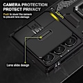 Miniatyrbillede 5 af 5: Samsung S25 Ultra - Cover CamShield / Kamerabeskyttelse Støttefod Sort_GOD