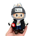 Miniatyrbild 2 av 7: ONLY CLOTHES Söt V1 V2 LABUBU Blind Box Hänge Docka DIY Klä upp Kostym Litet Monster Haklapp Byxor Babykläder From_qd LBB-65