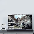 Miniatyrbilde 4 av 5: \"QD\" Universal Dobbel Kontrollholder for Xbox ONE Switch-kontroller Stativ Spilltilbehør Bygg Spillfester