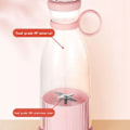 Miniatyrbillede 1 af 5: QU. Genopladelige Blendere Frisk Frugt Juicere USB Bærbar Juiceflaske Mini Hurtig Elektrisk Blender Smoothie Ismaskine