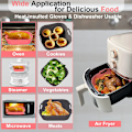 Miniatyrbilde 3 av 5: QU.Air Fryer Silikonform - Matsikker Airfryere Ovnstilbehør Skalerbar Gjenbrukbar Pizza Stekt Kylling Bakebrett Panne Liner Form