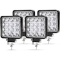 Miniatyrbillede 1 af 4: \"QD\" x 48W LED arbejdslys, firkantet spotlight 12V 24V langdistance LED H