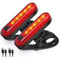 Pikkukuva 1 / 5: [QD] LED-takavalo pyörään, 2 kpl, superkirkas, USB-ladattava