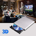 Pikkukuva 5 / 5: Ulkoinen Blu-ray DVD-asema 3D, USB 3.0 ja Type-c Bluray CD DVD-lukija Slim optinen kannettava Blu-ray-asema yhteensopiva Macbo:n kanssa