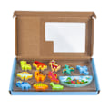 Miniatyrbilde 3 av 3: [QD] Stablebare Tre Dyreklosser, 12 Stykker Montessori Spill, Utdannende Balanseringsspill, Bursdagsgave til Barn