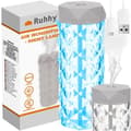 Aroma Diffuser Luftfuktare 2-i-1 RGB Nattlampa Kristall_qq