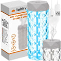 Miniatyrbillede 1 af 5: Aroma Diffuser Luftfugter 2-i-1 RGB Natlampe Krystal_qq