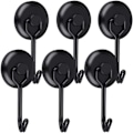 Miniatyrbillede 1 af 4: \"QD\" Stark magnetisk krog 14 kg 20D magnetisk køleskabskrog sort