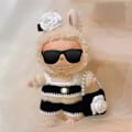Miniatyrbild 5 av 7: Labubu Lyxkläder Labubu Designer Designs CC Adelsdam Set_qd 1