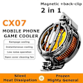 Miniatyrbilde 2 av 5: \"QD\"MEMO CX07 Mobiltelefon Halvleder Kjølevifte Magnetisk/Bakre Klemme Radiator for Android PUBG Spillkjøler
