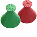 Miniatyrbilde 1 av 5: [QD] Rund konformet multifunksjonell isskrape - Style 1 - 2 stk Style 1 - 2 stk Rød&Grønn