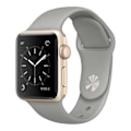 Miniatyrbillede 1 af 2: Grå Apple Watch 1/2/3/4/5/6/7/8/SE Urrem Silikone 38/40/41_qq