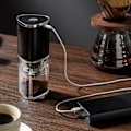 Miniatyrbilde 3 av 5: QU.1 STK Elektrisk Kaffekvern USB-Lading Keramisk Malekjerne Justerbar Kaffebønnekvern Bærbar Kaffemaskin Tilbehør
